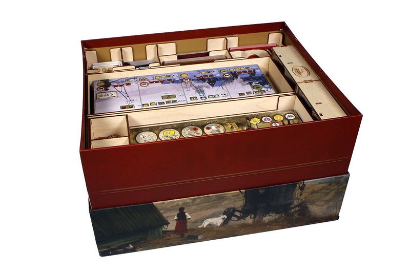 The Broken Token Game Organizer Compatible with Scythe Legendary Expansion - Wooden Game Organizing Box with Multiple Trays - Image 3